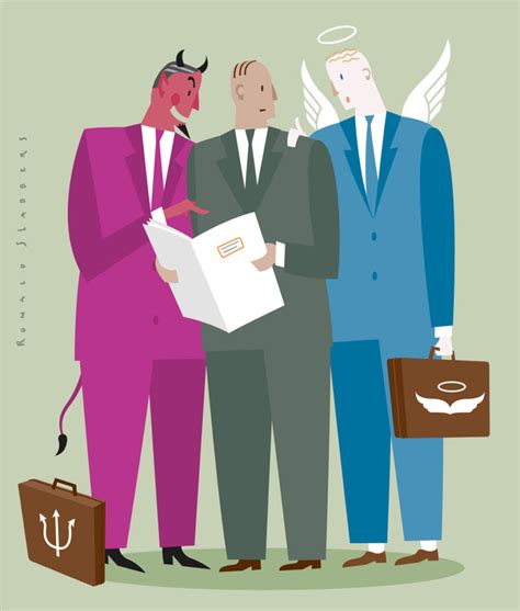 Editorial Illustration 'Ethics in Banking' - Ronald Slabbers Conceptual Illustration
