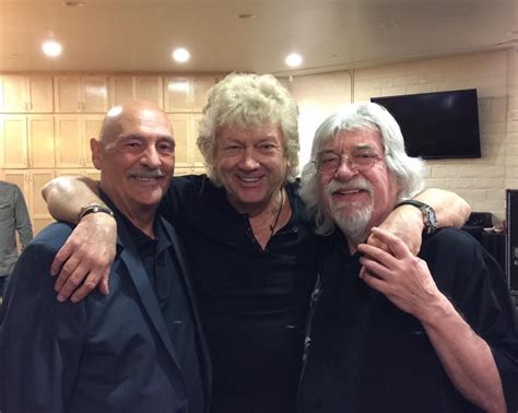 A VERY RARE RECENT PIC OF MIKE PINDER, JOHN LODGE AND GRAEME EDGE OF THE MOODY BLUES!!! Mike ...