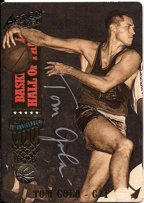 Autographed TOM GOLA Action Packed card. - Main Line Autographs