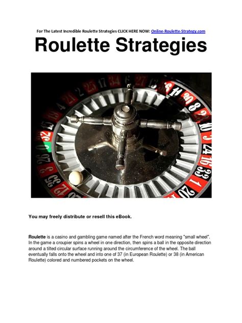 Roulette Strategies - Simple Roulette Strategies To Win Big Online | Roulette | Gambling