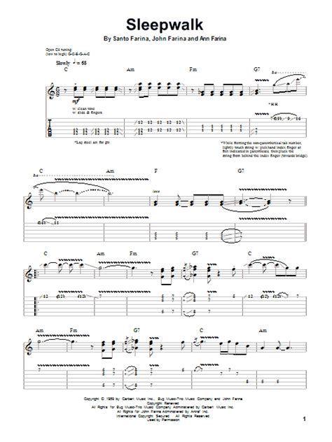 Sleepwalk by Santo & Johnny - Guitar Tab Play-Along - Guitar Instructor