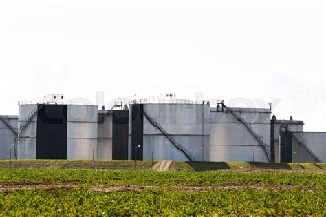 tanks, oil, depot | Stock image | Colourbox