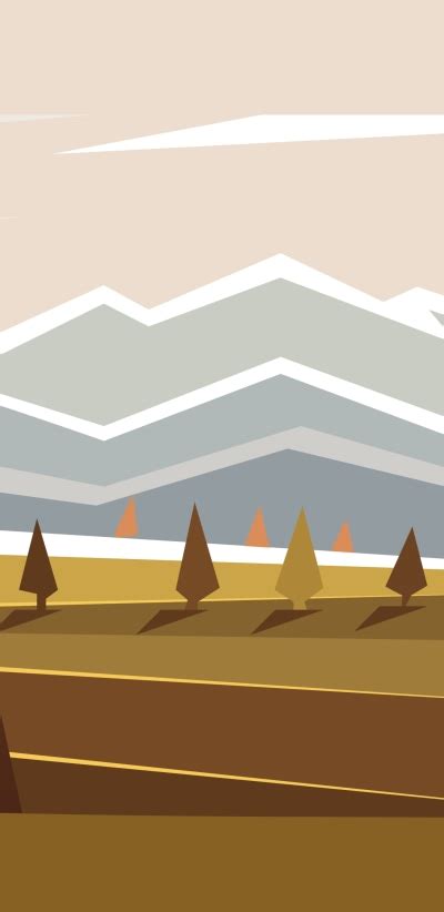 Artistic Mountain, Minimalist, 1440x2960 Phone HD Wallpaper