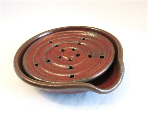 Soap Dish Drain Tray One Piece Soap Saver Soap Drainer | Etsy | Handmade pottery, Ceramic soap ...