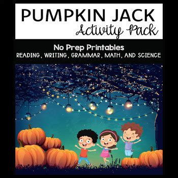 PUMPKIN JACK Activities NO PREP Pumpkin Life Cycle Pumpkin Jack Book Companion