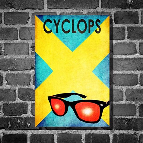 X-Men movie poster Cyclops comic book print comic book art