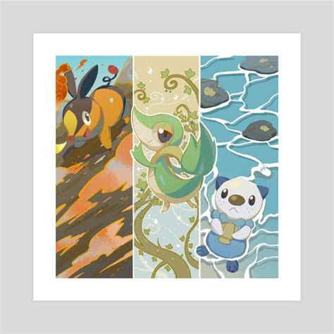 Unova Starters, an art print by CWilock - INPRNT