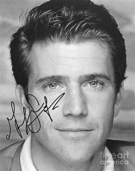 Young Mel Gibson Autographed Photograph by Pd - Fine Art America