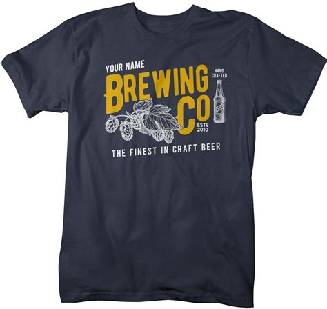 Men's Personalized Brewing Co T-Shirt Brewers Shirt Brew Master Brewery Tee | Brewing co ...