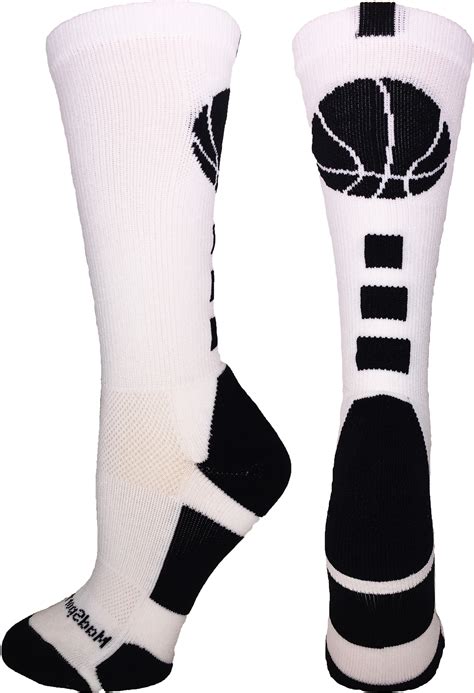 Basketball Crew Socks Ball Girls Boys Logo Team Elite Fun Funky Sports ...