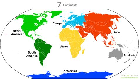 7 Continents of the World - Worldometer