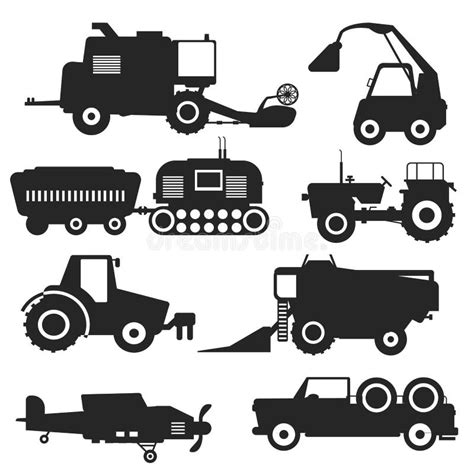 Harvester Machine Vector Stock Vector Stock Illustration - Illustration of symbol, buggy: 263433125