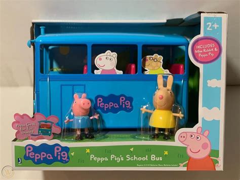 New Peppa Pig School Bus toy with Miss Rabbit and Peppa Pig | #1980938202