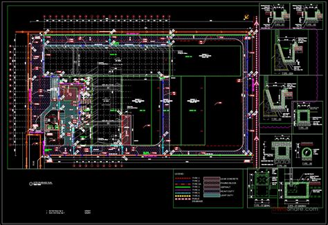 Drainage Layout Plan And Sections Details CAD, 55% OFF