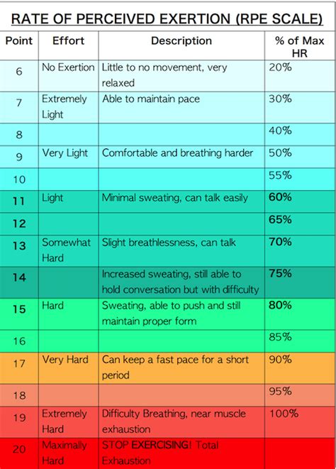 mille dollari Sbaglio Originale borg scale of perceived exertion Corda ...