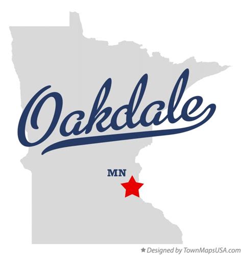 Map of Oakdale, MN, Minnesota