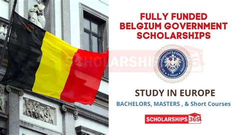 Belgium Government Scholarships 2023-2024 | Fully Funded