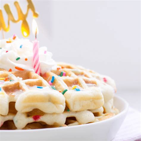 Birthday Funfetti Waffles - Simply Made Recipes