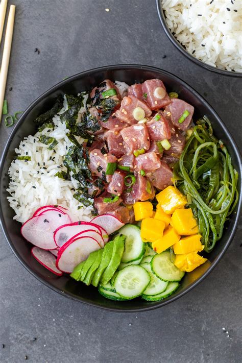 Hawaiian Poke Bowl (THE BEST) - Momsdish