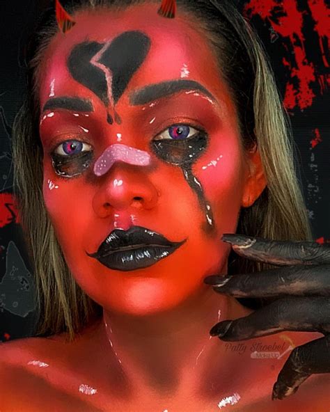 𝓟𝓪𝓽𝓽𝔂 𝓢𝓽𝓻𝓸𝓮𝓫𝓮𝓵 𝓜𝓪𝓴𝓮𝓾𝓹 on Instagram: “Red Demon 👹👹 Halloween is coming 🎃 ...