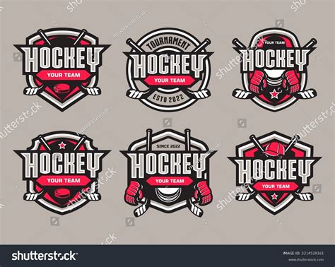 Hockey Tournament Sport Logo Template Modern Stock Vector (Royalty Free) 2214528161 | Shutterstock