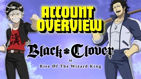 MY ACCOUNT OVERVIEW WITH TIPS & TRICKS!! (Black Clover Mobile) - YouTube