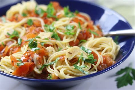 20 Minute Simple Angel Hair Pasta Dinner