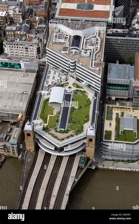 aerial view of Cannon Street Station, London EC4 Stock Photo - Alamy