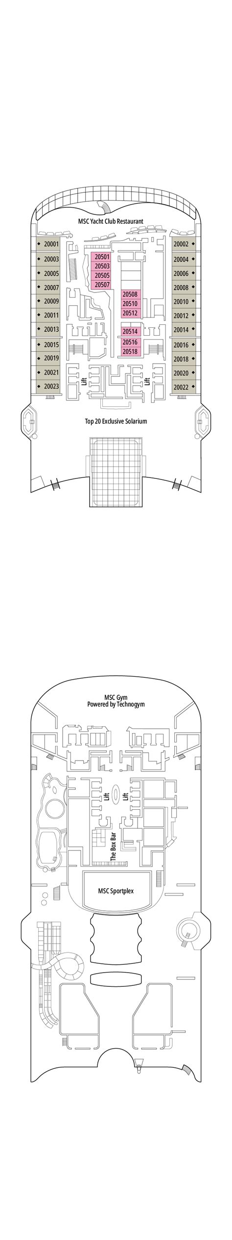 MSC World America – Deck Plans - Planet Cruise