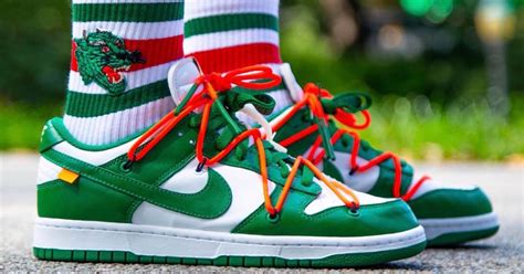 Off-White x Nike Dunk Low "Pine Green"