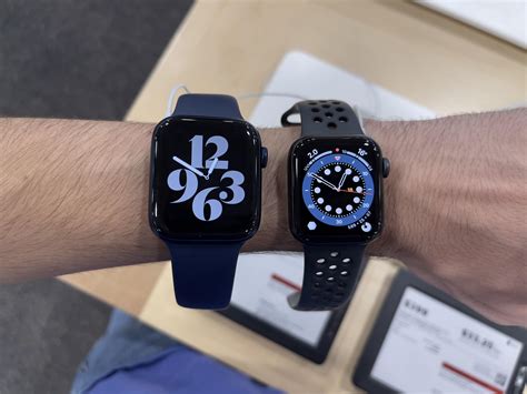 Which one looks better on my wrist? 44mm (left) or 40mm (right). : r/AppleWatch