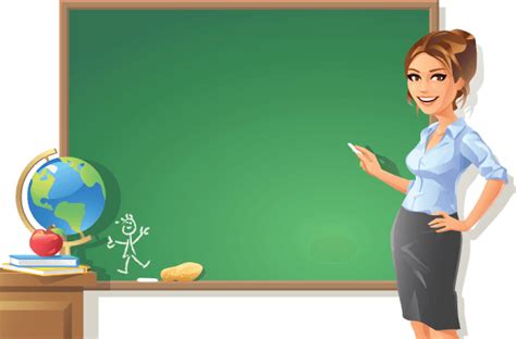 Female Teacher at Blackboard | Clipart | PBS LearningMedia | Female ...