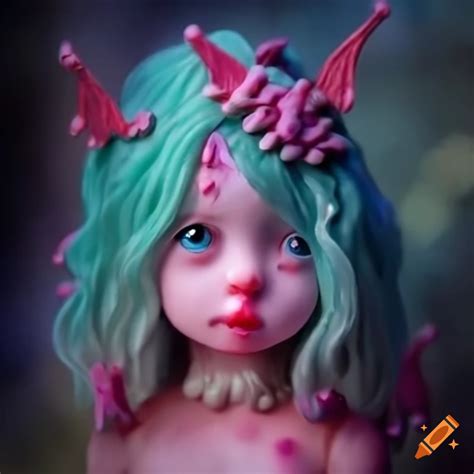 Fantasy plastic fairy toy on Craiyon