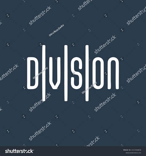 Division Letter Logo Design Illustration Division Stock Vector (Royalty Free) 2113356836 ...