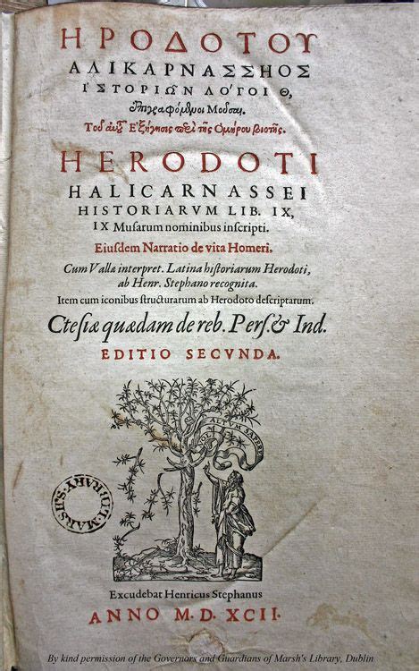 1592 Edition of Herodotus’ Histories | Herodotus histories, Illustrated ...