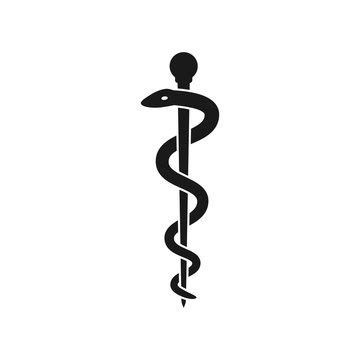 Rod Of Asclepius Medical Symbol