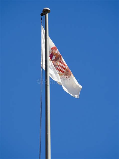 Monaco Coat of arms flag stock image. Image of carlo - 77215405