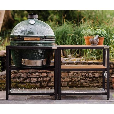 Гриль Big Green Egg XLarge + Модульная система с полками из акации