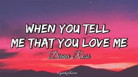 Diana Ross – When You Tell Me That You Love Me Lyrics (Music) by Diana Ross - Frogtoon