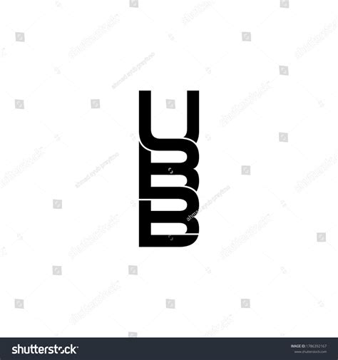 Ubb Letter Original Monogram Logo Design Stock Vector (Royalty Free ...