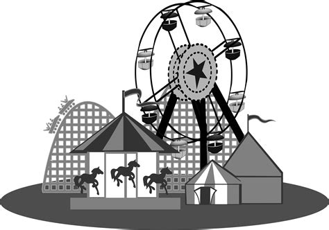 County Fair Clip Art Black And White