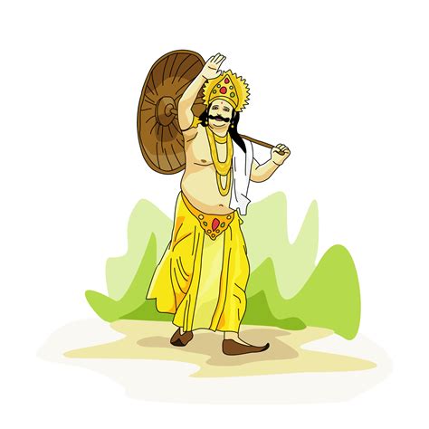 King Mahabali In Onam Background Cartoon Vector Cartoondealer | The Best Porn Website