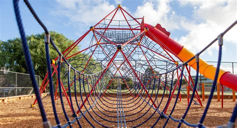 Kids Playground with Rope Bridge Use Playground Combination Rope ...