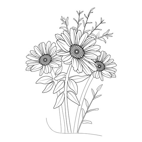 Black And White Pencil Flower Drawings | Best Flower Site