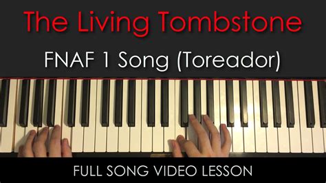 The Living Tombstone | FNAF 1 (Toreador) | Full Song Video Lesson | Am