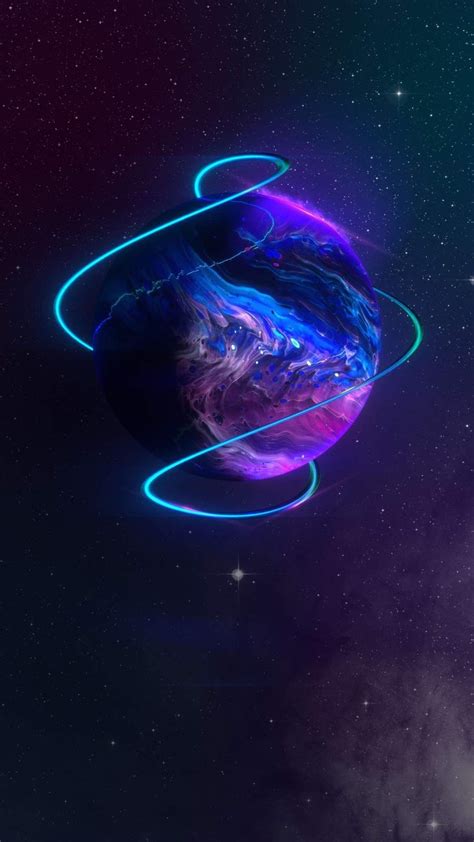 Neon Space Wallpaper 4K