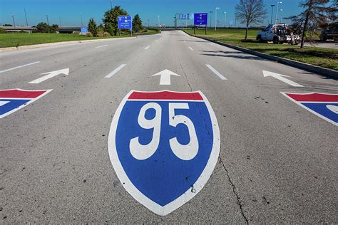 Interstate 95 Road Sign Photograph by Panoramic Images - Pixels