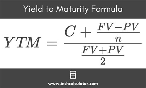 Yield to Maturity Calculator - Calculate YTM for Bonds - Inch Calculator