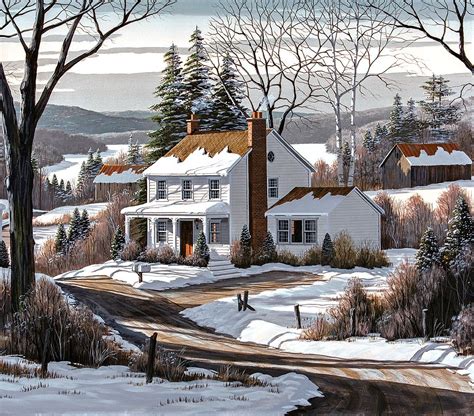 Pin by Linda Winick on ART~WINTER | Farmhouse pictures, American barn ...