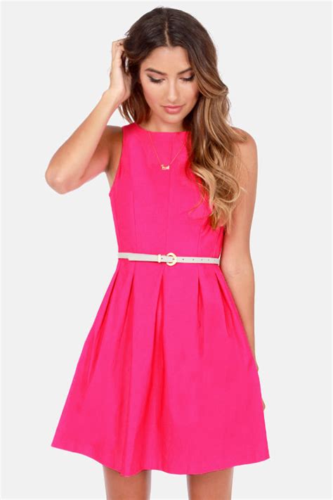 Cute Fuchsia Dress - Pink Dress - Sleeveless Dress - $42.00 - Lulus